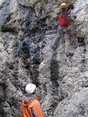 lezení na skalách